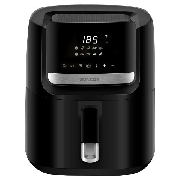 Sencor Digital Air Fryer 6.5L 1600W 10-Programs Oil-Free Healthy Cooking Black