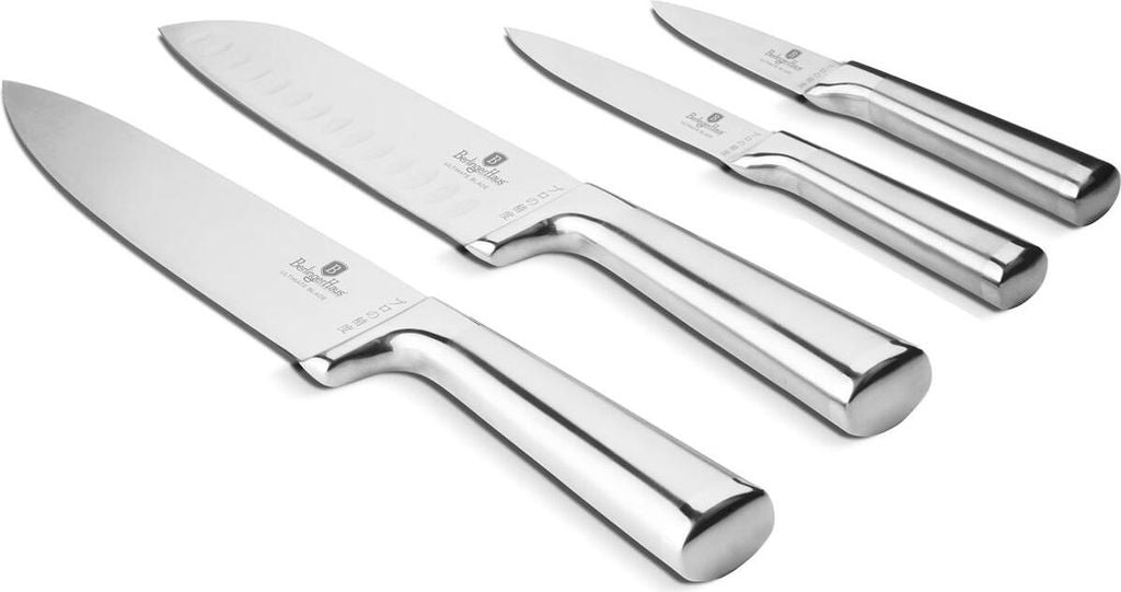 Berlinger Haus 4-Piece Knife Set Mirror Polish Handles Gift Box – Stainless Steel