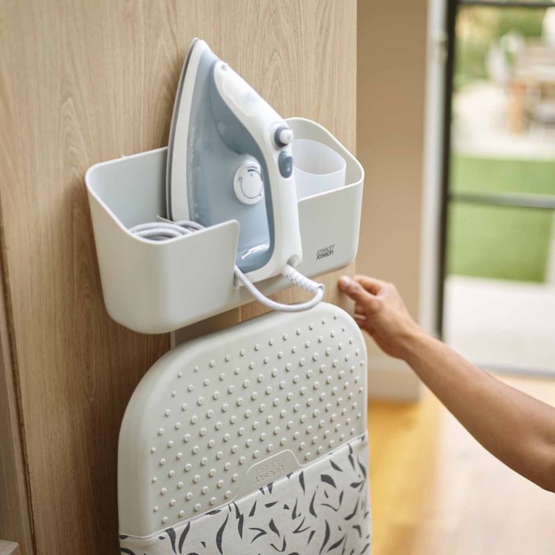 Joseph Joseph Ironhub Wall-Mounted Ecru Iron Storage Caddy