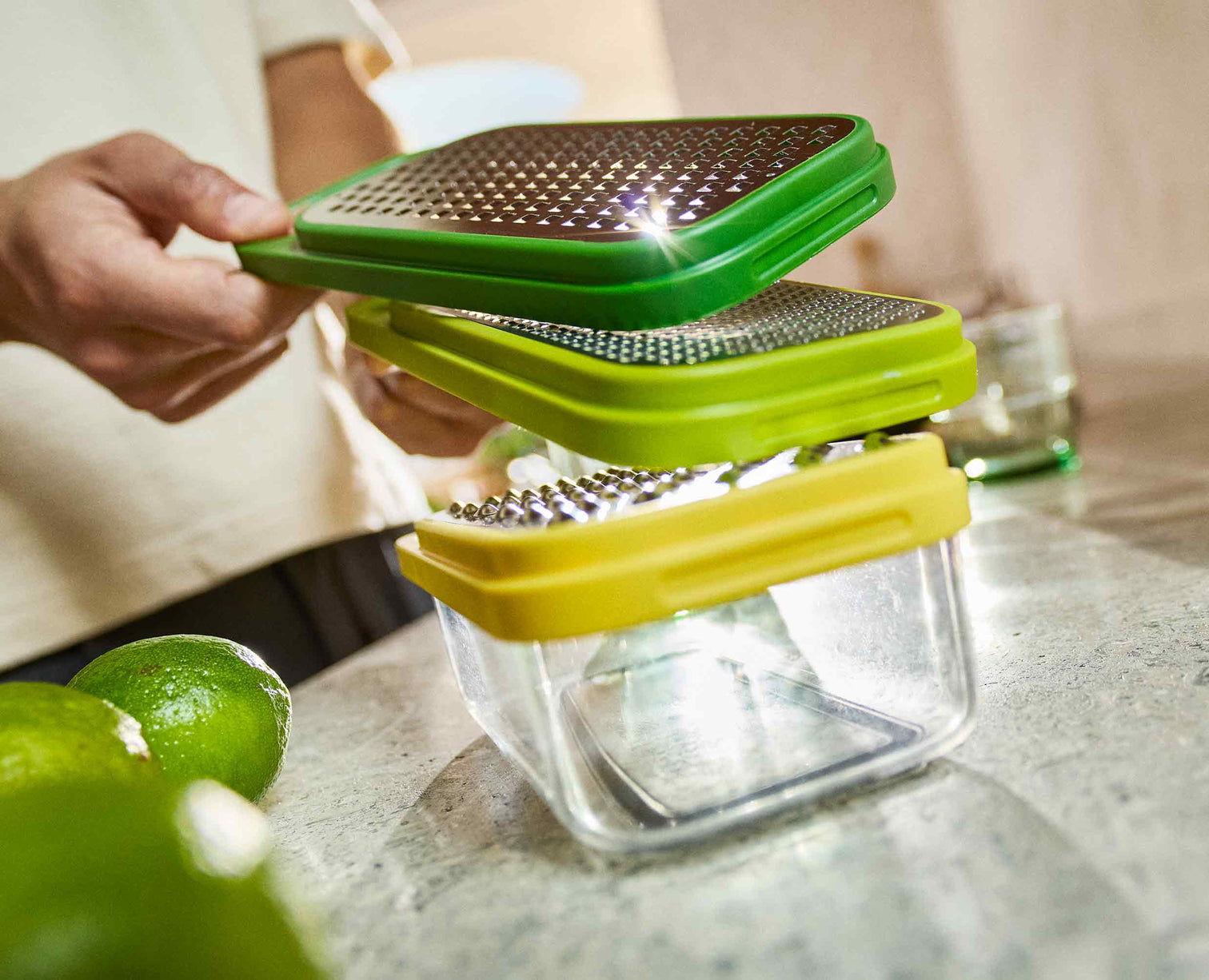 Joseph Joseph Multi-Grate & Store 3 in 1 Grater Set Storage Container