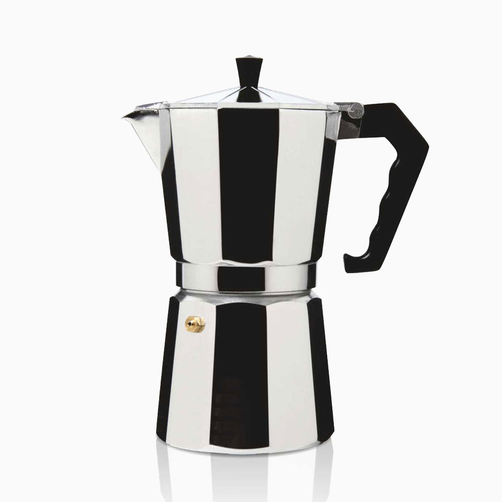 Haeger MOKA POT 12 – Aluminum Stovetop Coffee Maker | 12 Cups