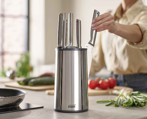 Joseph Joseph Elevate Steel Knives Carousel 5Piece Magnetic Block Set 10546