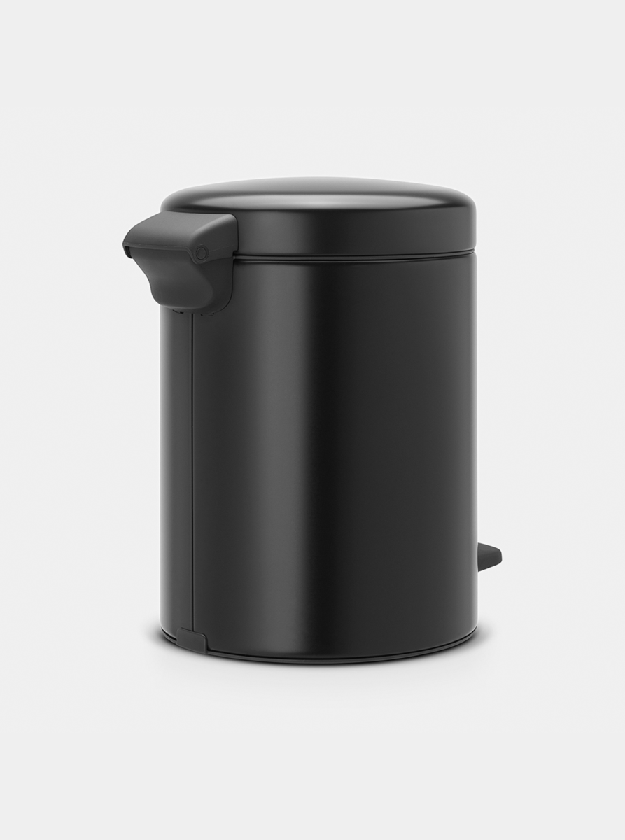 Brabantia newIcon Pedal Bin 5L with Plastic Bucket – Matt Black