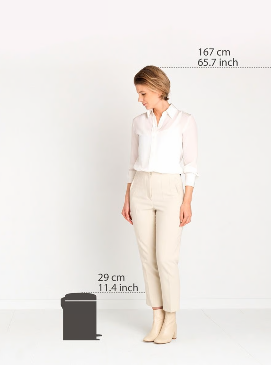 Brabantia newIcon Pedal Bin 5L with Plastic Bucket – Matt Black