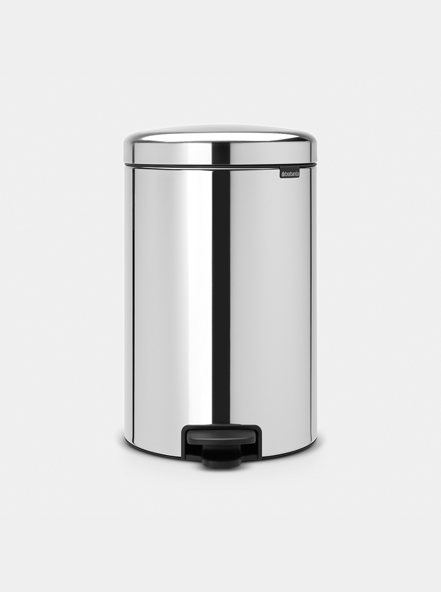 Brabantia newIcon Pedal Bin 20L – Brilliant Steel