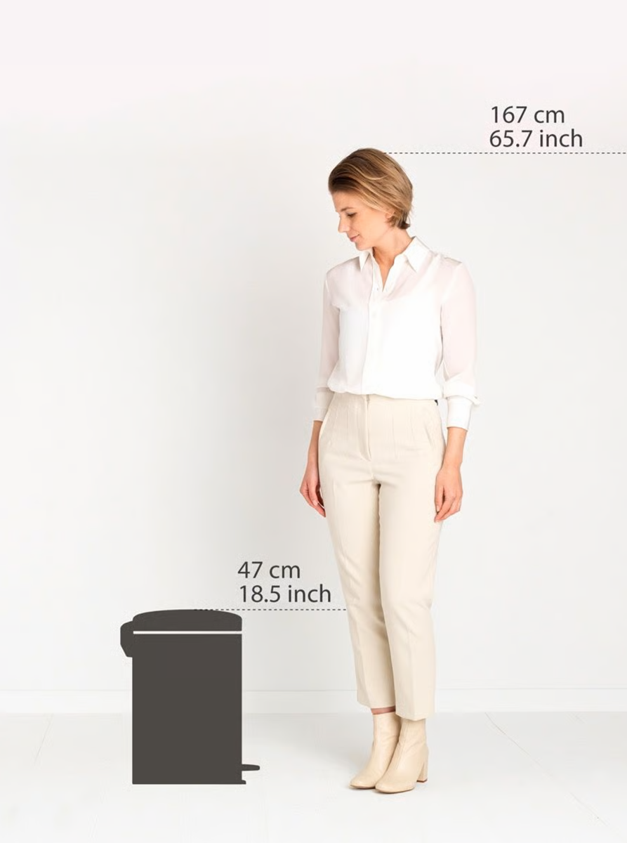 Brabantia newIcon Pedal Bin 20L – Brilliant Steel