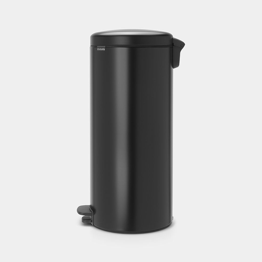 Brabantia newIcon Pedal Bin 30L with Plastic Bucket – Matt Black