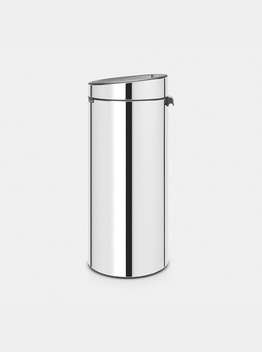 Brabantia Touch Bin New 30L with Plastic Bucket – Brilliant Steel