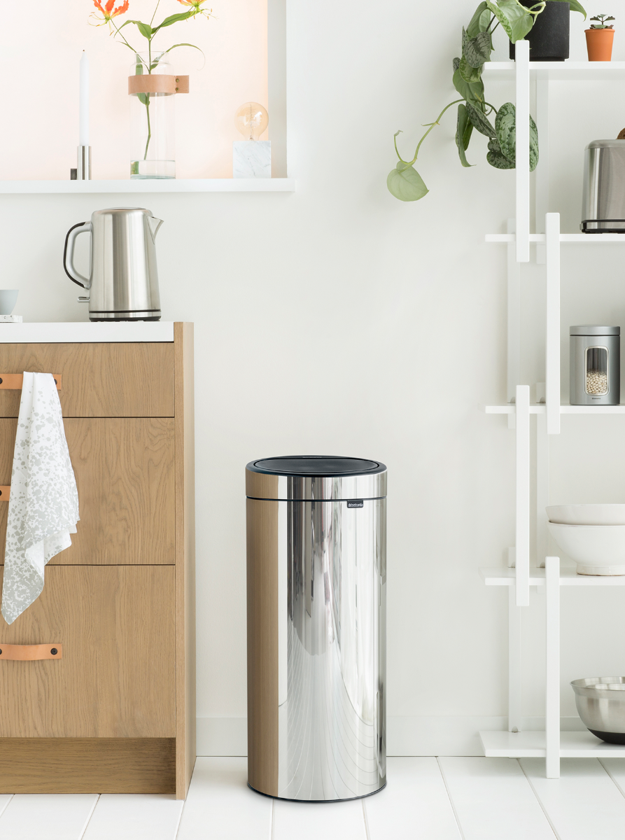 Brabantia Touch Bin 30L – Brilliant Steel