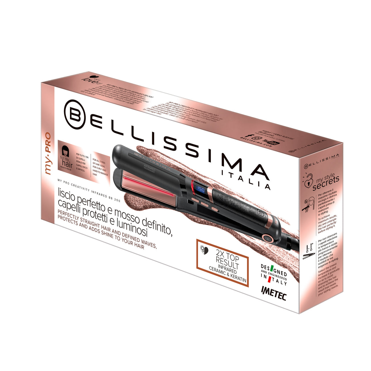 Bellissima 11725 Straightener My Pro, infrared, Ceramic,  – Buy in Lebanon