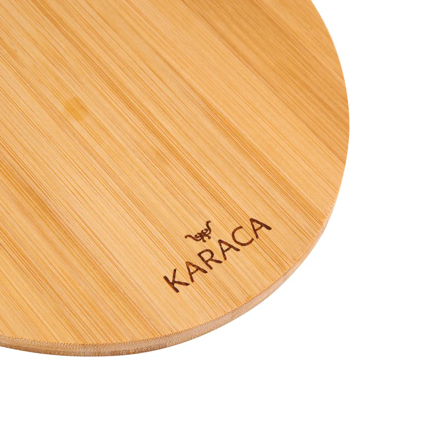 Karaca Damla 2-Piece Bamboo Cutting Board Set Eco-Friendly Natural Wood New