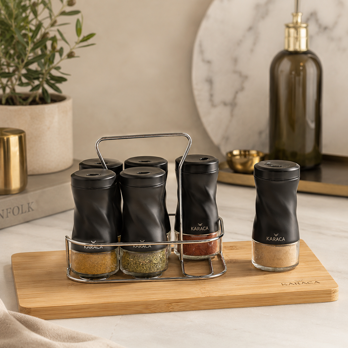 Karaca Tottori 7-Piece Rectangular Spice Set