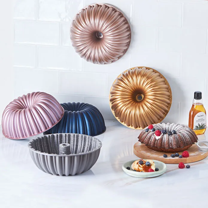 Karaca Cake Pro Sliced Cake Pan Pink 25.5 cm Cast Aluminum Non-Stick Mold New