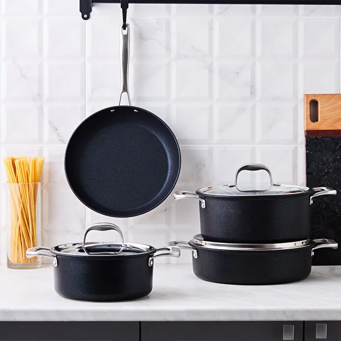 Karaca BioDiamond Pro 7-Piece Induction Cookware Set Non-Stick Real Diamonds