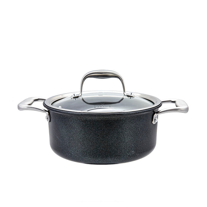 Karaca BioDiamond Pro 7-Piece Induction Cookware Set Non-Stick Real Diamonds