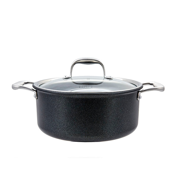 Karaca BioDiamond Pro 7-Piece Induction Cookware Set Non-Stick Real Diamonds