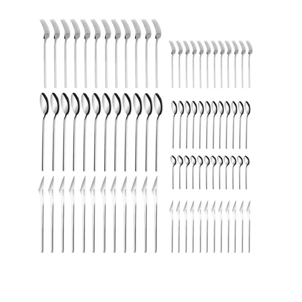 Karaca Look 84-Piece 12-Person Silver Cutlery Set Lebanon