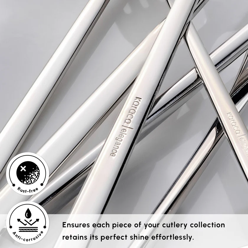 Karaca New Everest 84-Piece Cutlery Set 12 Person 18/10 Steel Red Dot Award