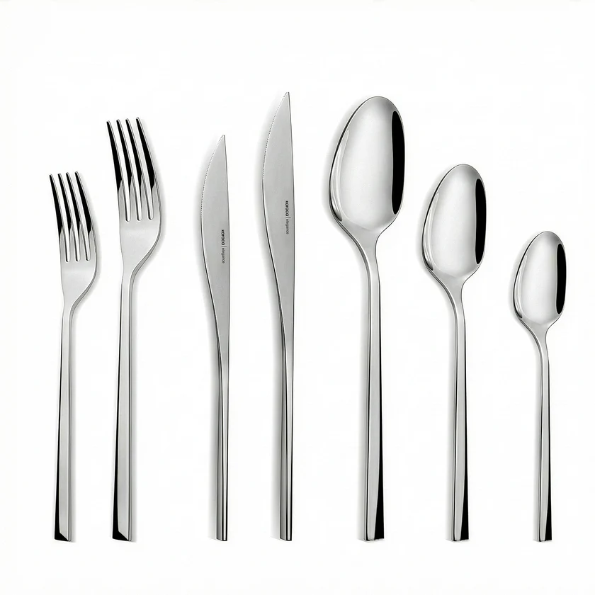 Karaca New Everest 84-Piece Cutlery Set 12 Person 18/10 Steel Red Dot Award