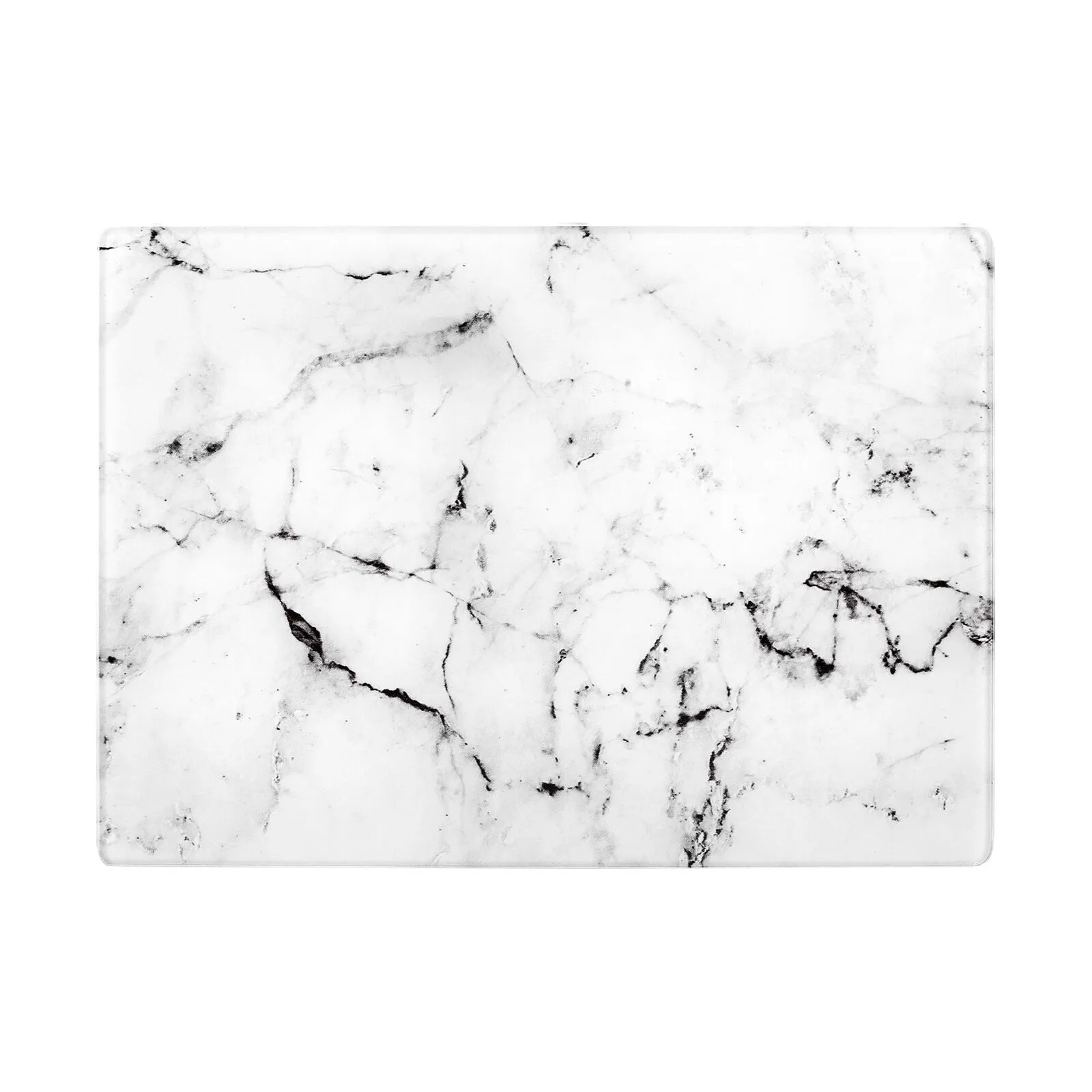 Karaca Ayaz Glass Cutting Board 25x35cm Marble Pattern Non-Slip Hygienic New