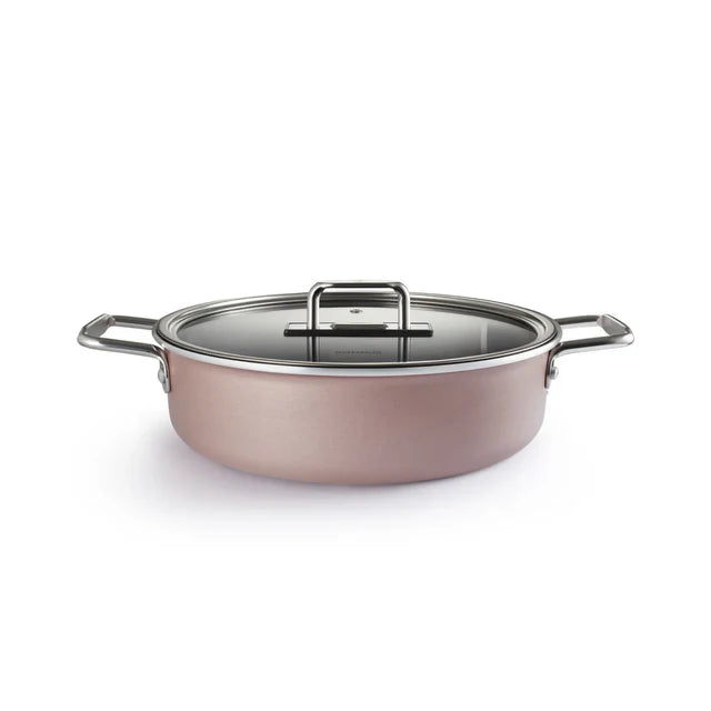 Karaca Mastermaid BioDiamond 9-Piece Cookware Set - Real Diamond Coating - Bronzy Silver