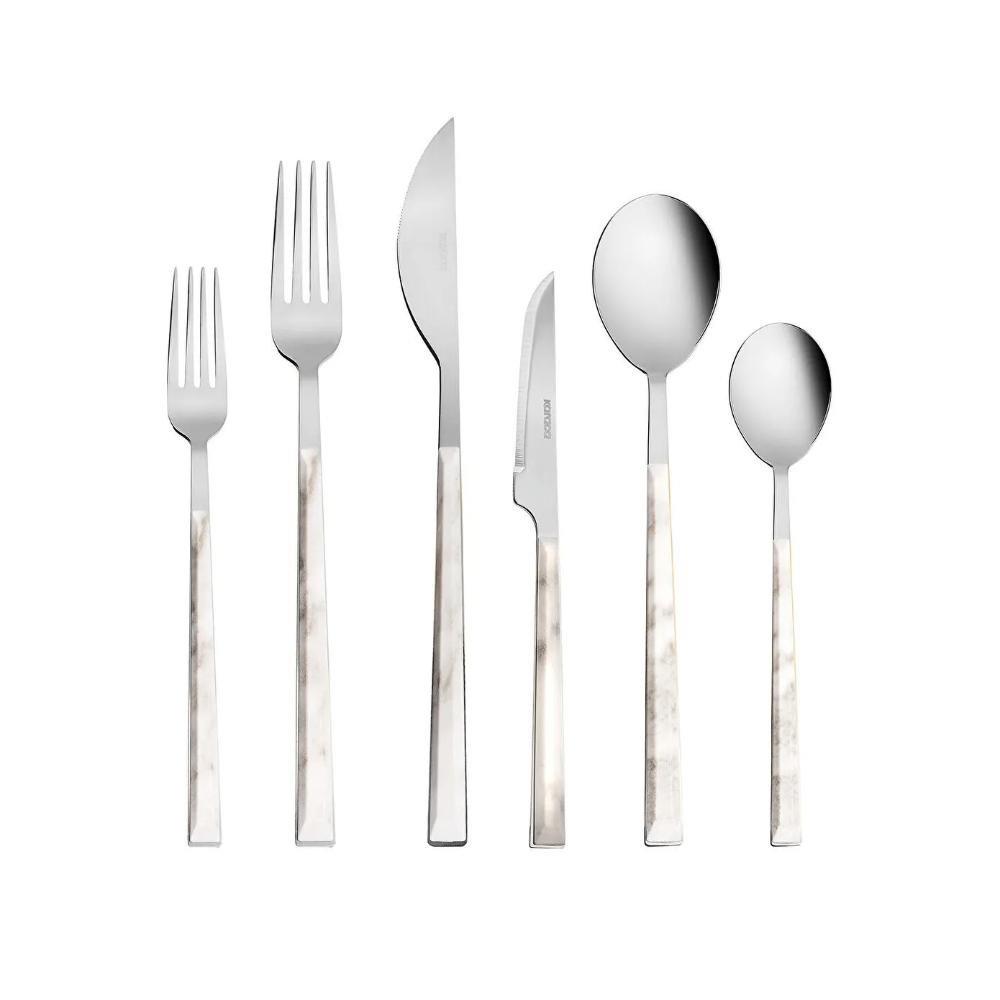 Karaca Leda 36-Piece 6-Person Cutlery Set close-up
