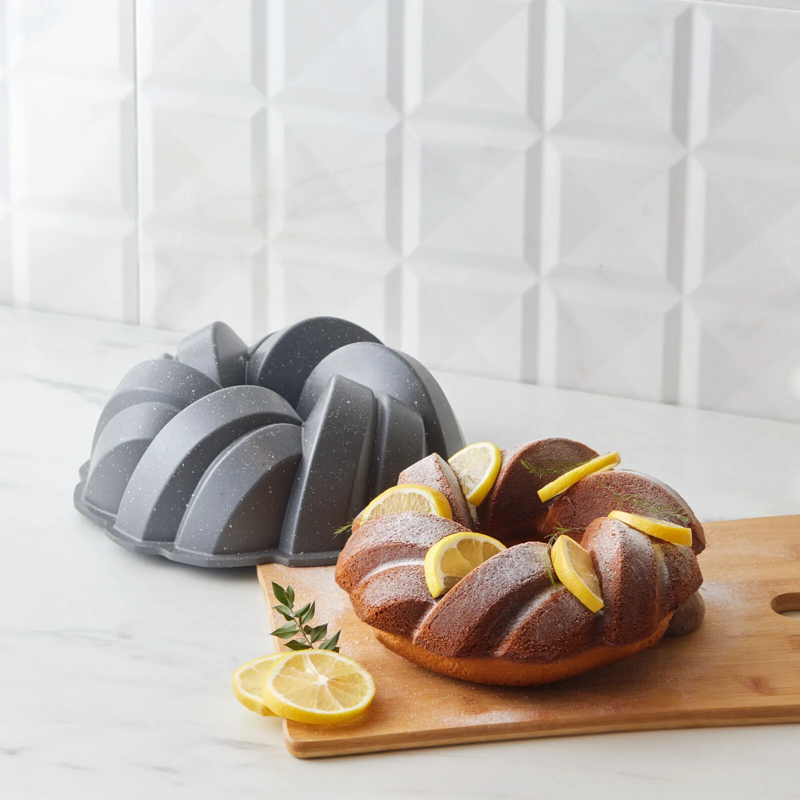 Karaca Cake Pro Braided Cast Aluminum Cake Pan Anthracite 26 cm Non-Stick New