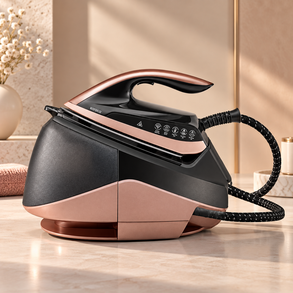 Karaca Vantuz Smart Touch Rosegold Steam Iron