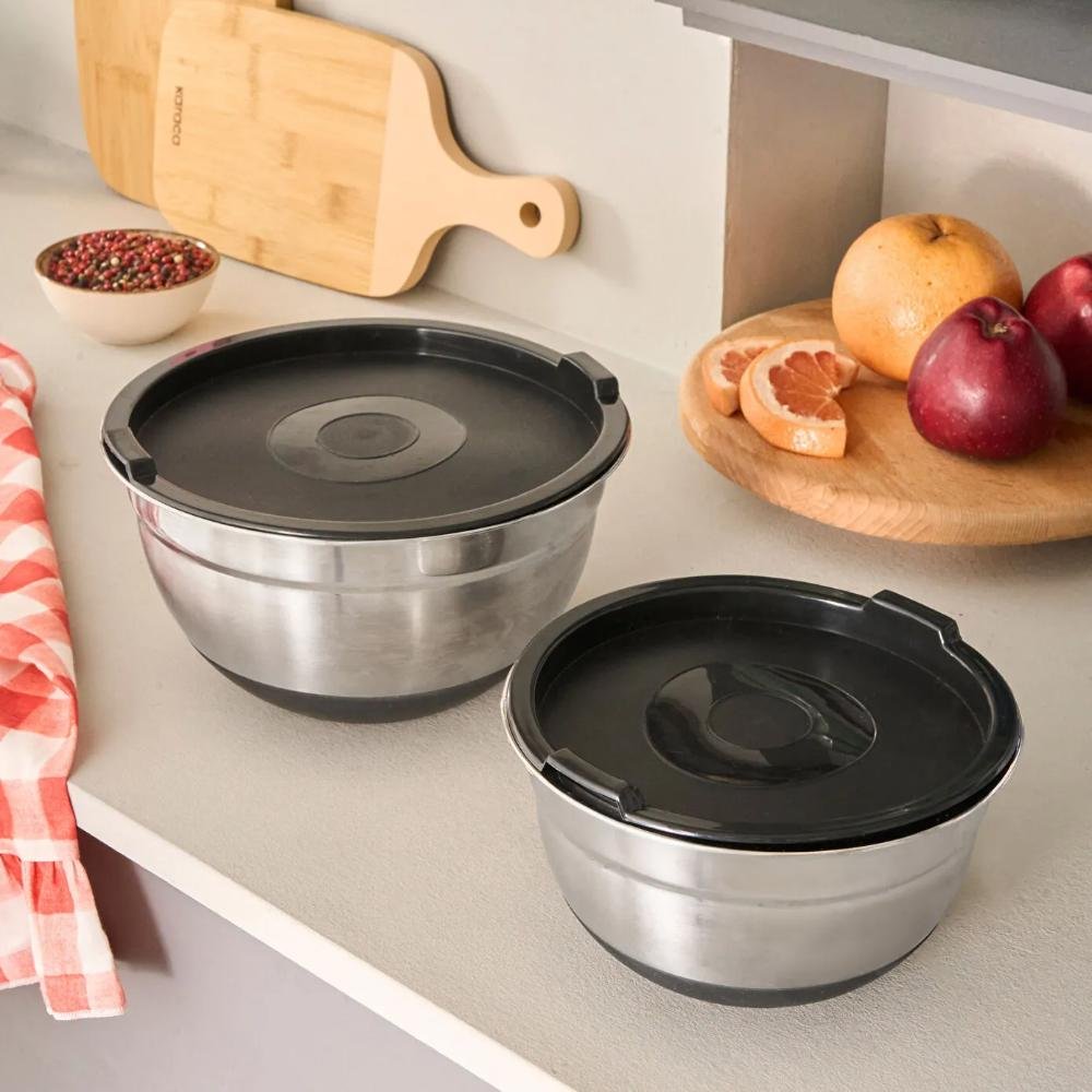 Karaca Mastermaid 2-Piece Black Storage Container