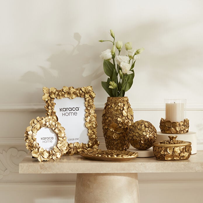 Karaca Home Coretta Gold Photo Frame 19x24 cm, 153.09.01.6449