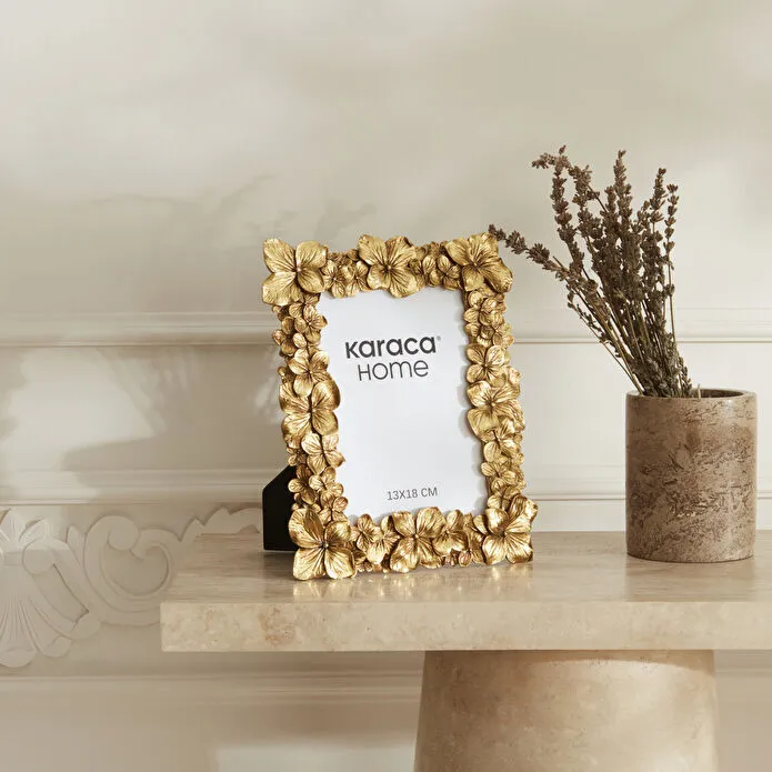 Karaca Home Coretta Gold Photo Frame 19x24 cm, 153.09.01.6449