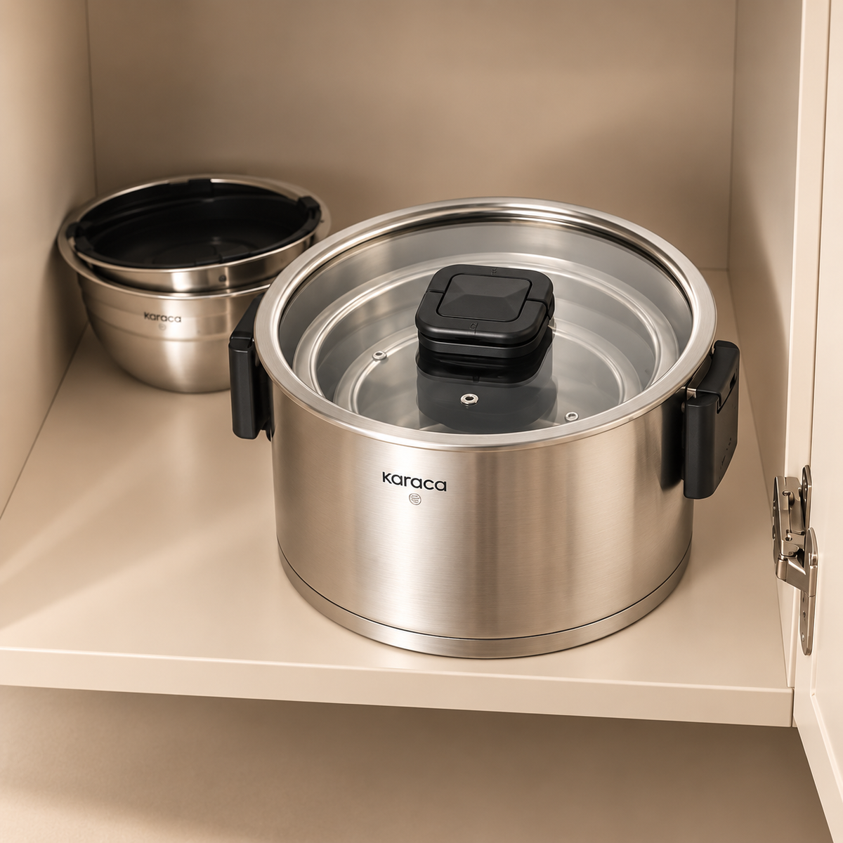 Karaca Aşiyan 10-Piece Foldable Cookware Set front view