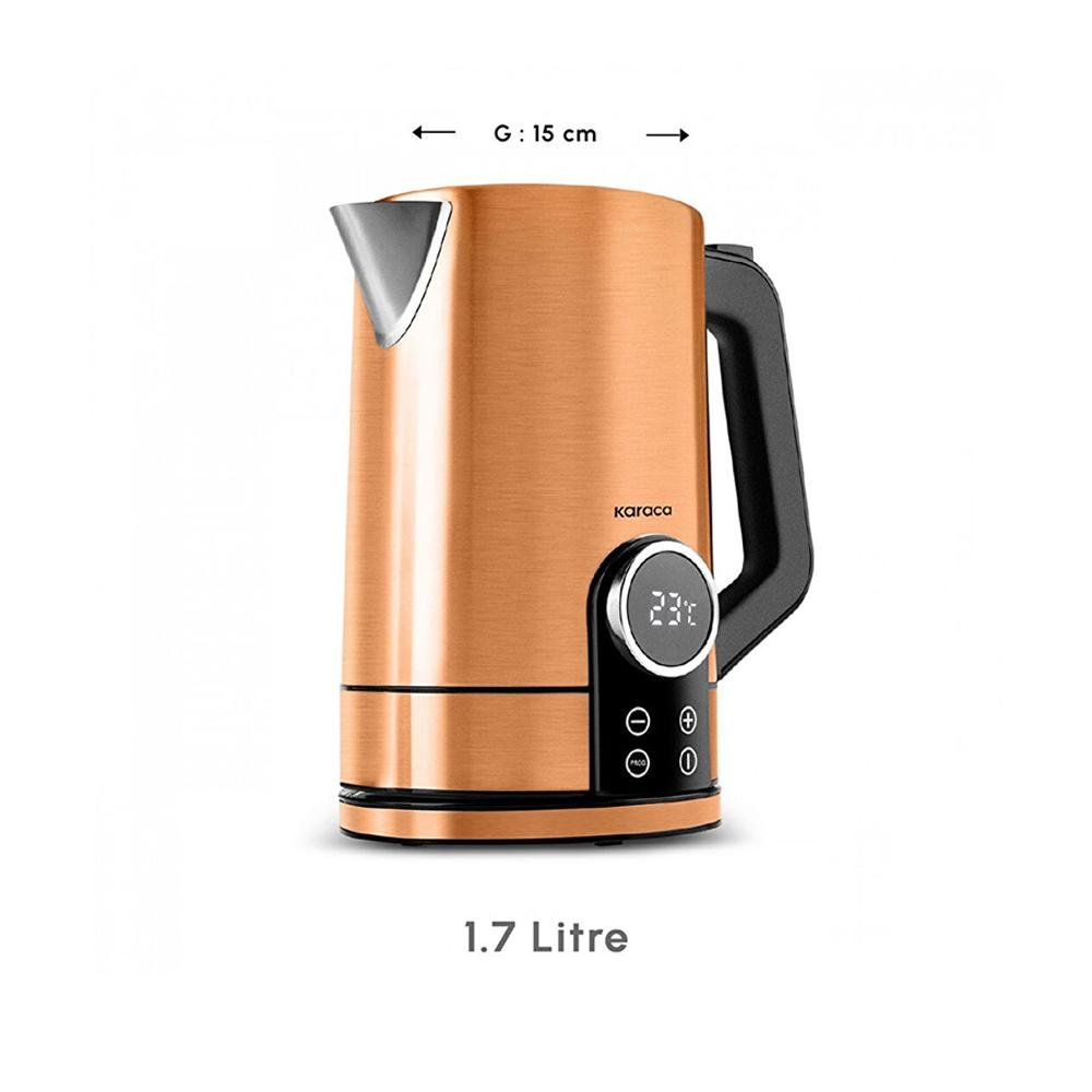 Karaca 1.7 L Inox Bronze Kettle kitchen