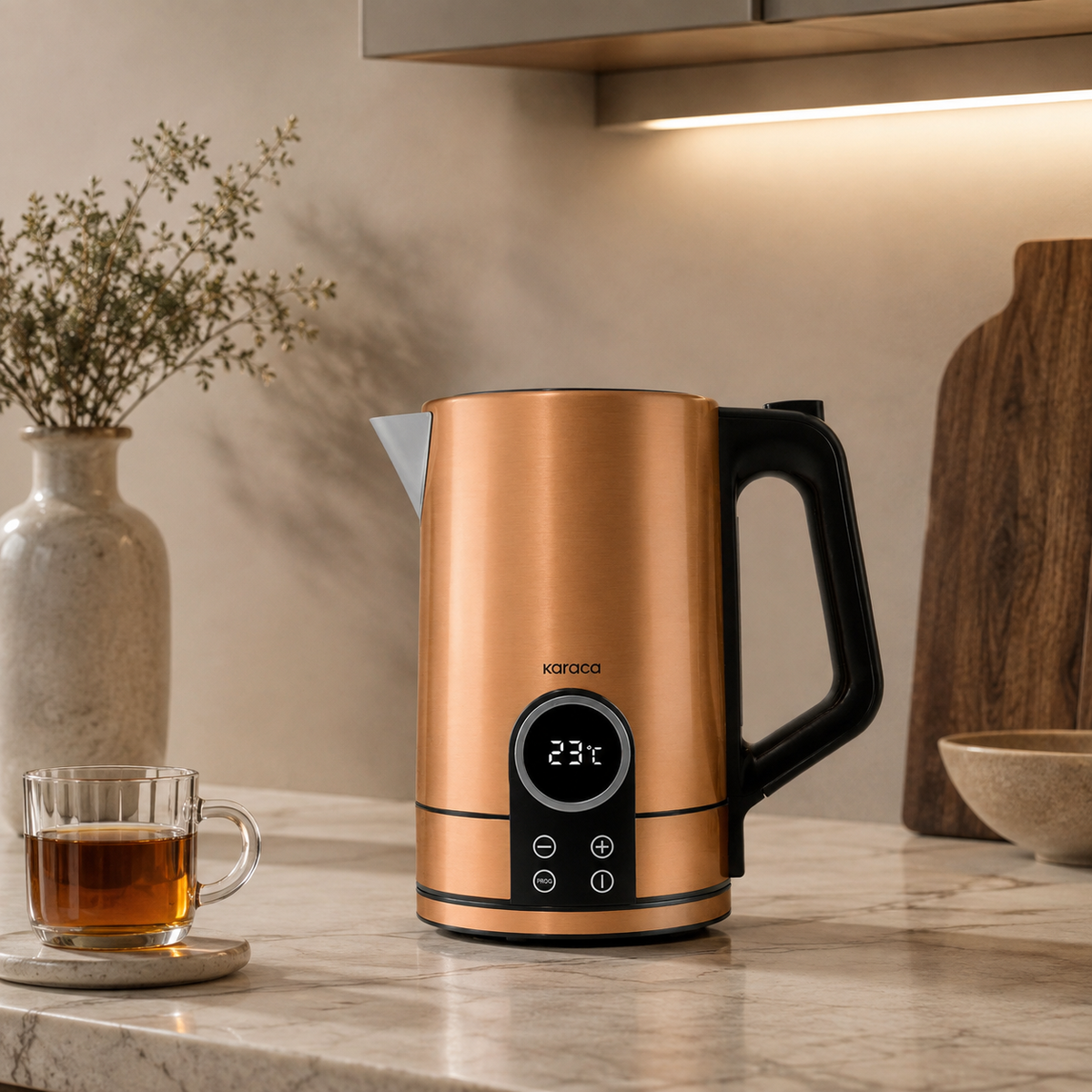 Karaca 1.7 L Inox Bronze Kettle