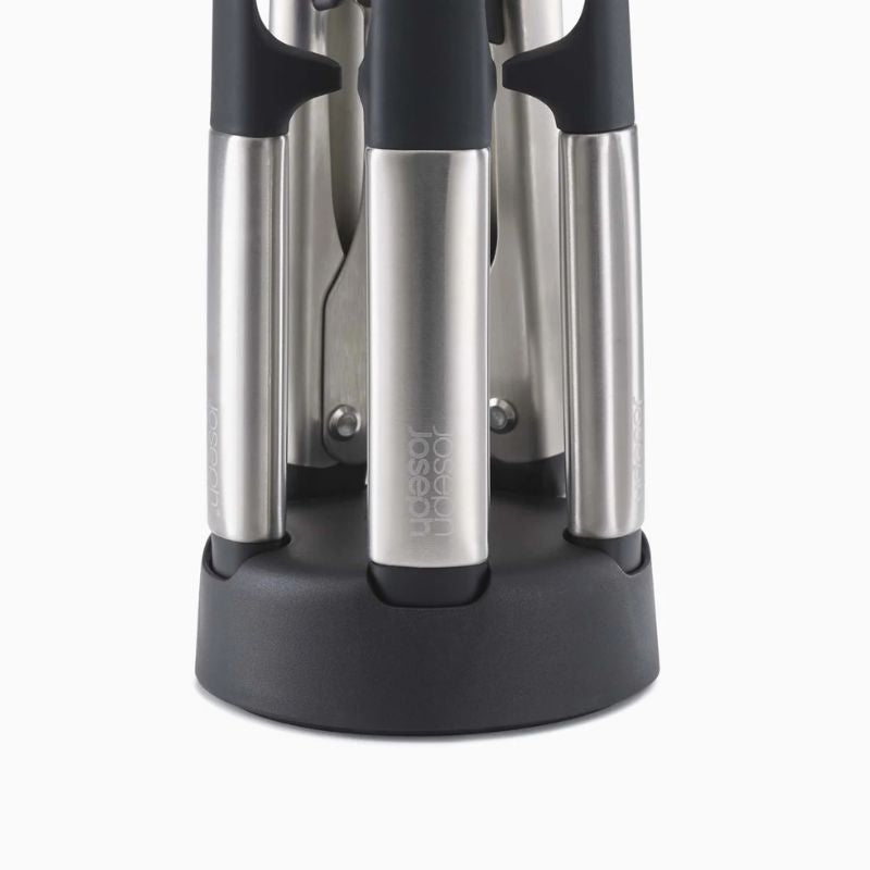 Joseph Joseph Elevate™ Fusion 5-Piece Stainless-Steel Utensil Set With Compact Stand