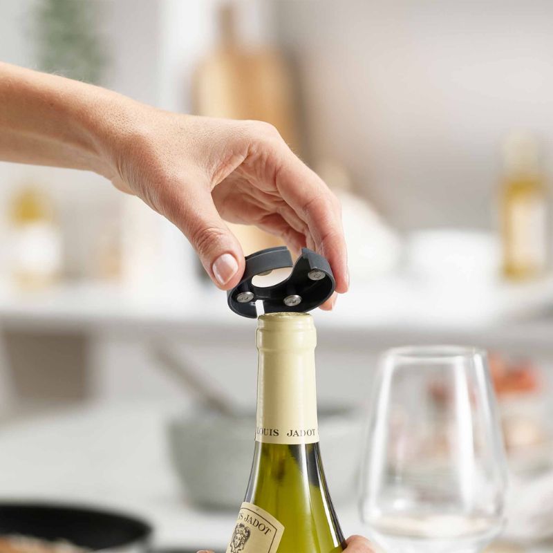 Joseph Joseph BarStar 3-in-1 Corkscrew Bottle Opener and Foil Cutter Grey