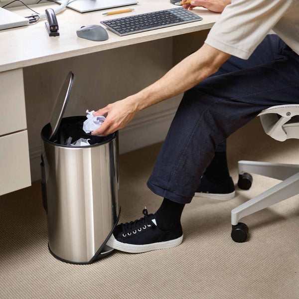 Joseph Joseph Arc 10L Stainless Steel Pedal Bin Soft-Close