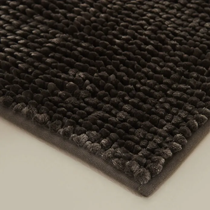 Karaca Home Jules Pasta Bathroom Mat 60x90 cm - Anthracite, 200.22.11.0494