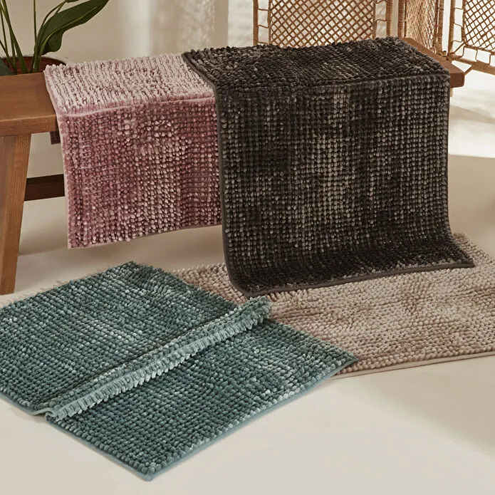 Karaca Home Jules Pasta Bathroom Mat 60x90 cm - Pink, 200.22.11.0495