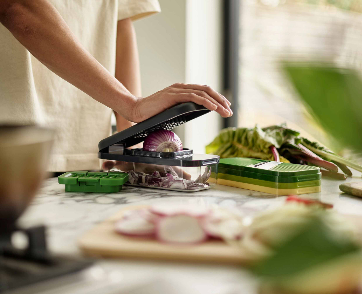 Joseph Joseph Multi-Prep™ Compact Multicolour 4-Piece Grater & Slicer