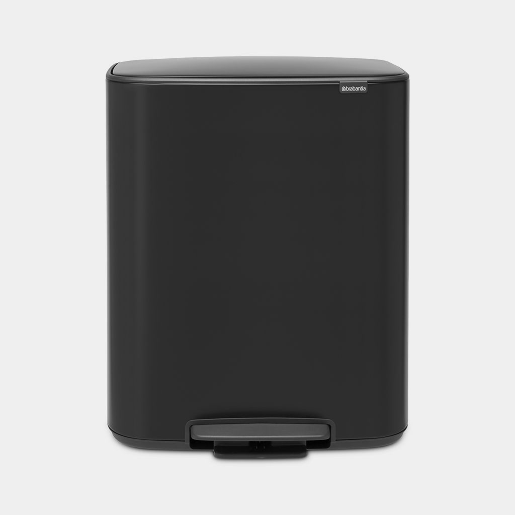Brabantia Bo Pedal Bin 60L – Matt Black