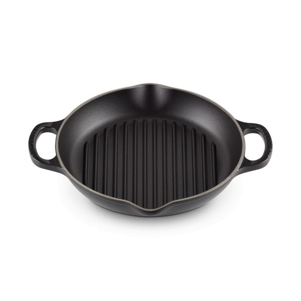 Le Creuset Round Deep Grill Evo 25Cm (Black)