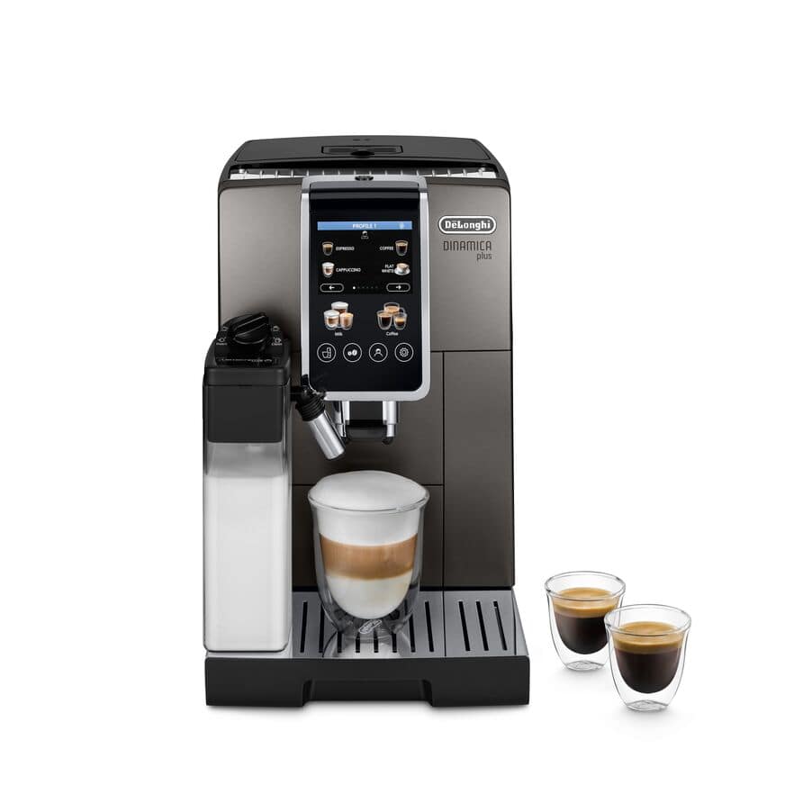 DeLonghi ECAM380 95 TB Dinamica Plus Coffee Machine Titanium 24 Drinks