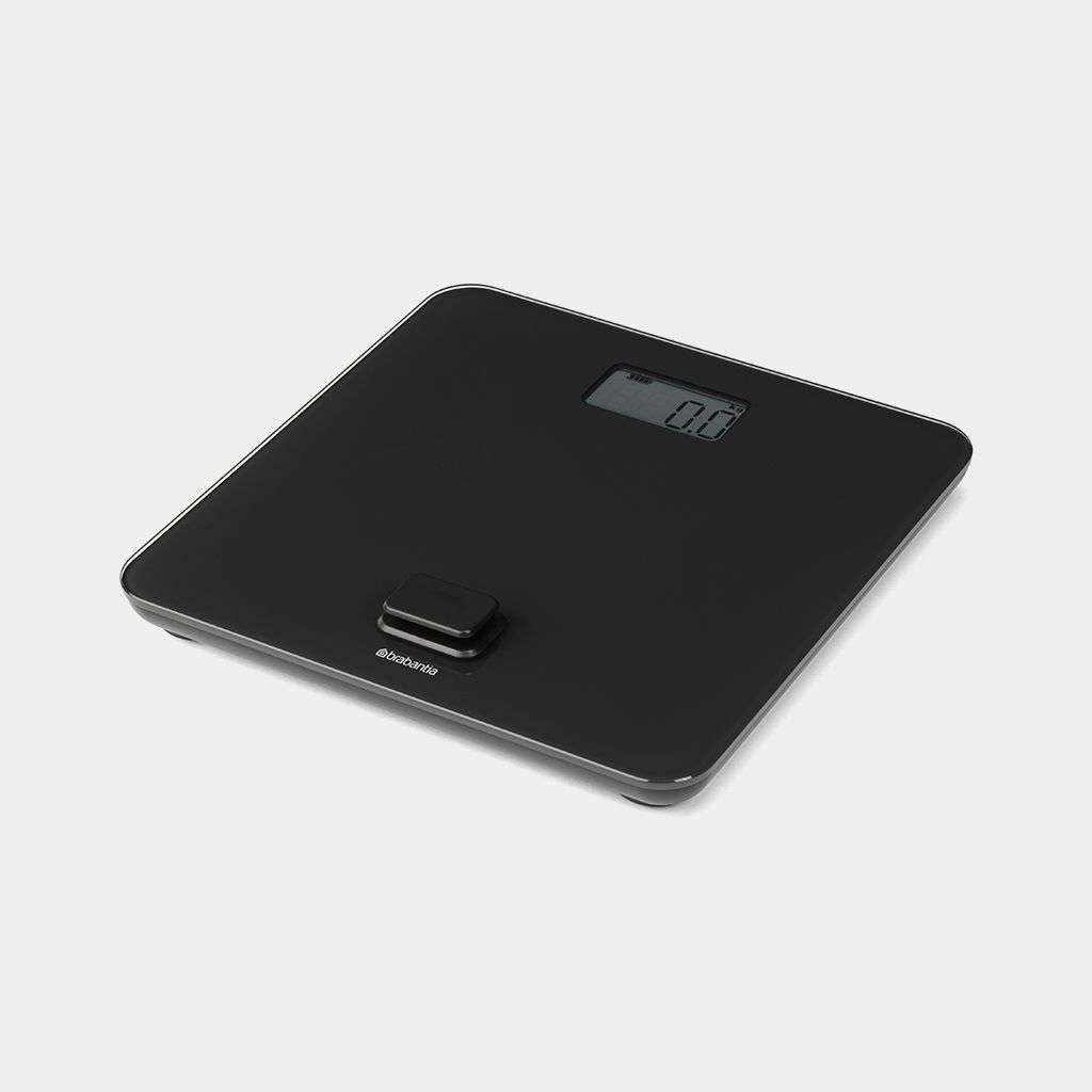 Brabantia Battery-Free Digital Bathroom Scale – Dark Grey