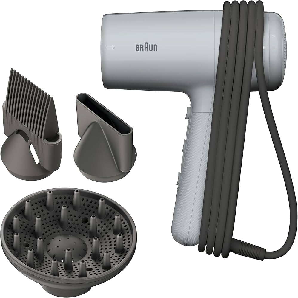 Braun Ion Grey Lightweight Hair Dryer Hd2.35