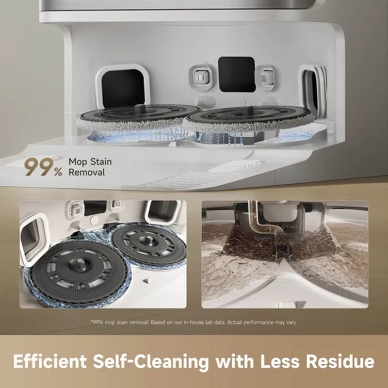 Dreame D30 Ultra Robot Vacuum 25,000Pa Auto-Empty Hot Water Mop White