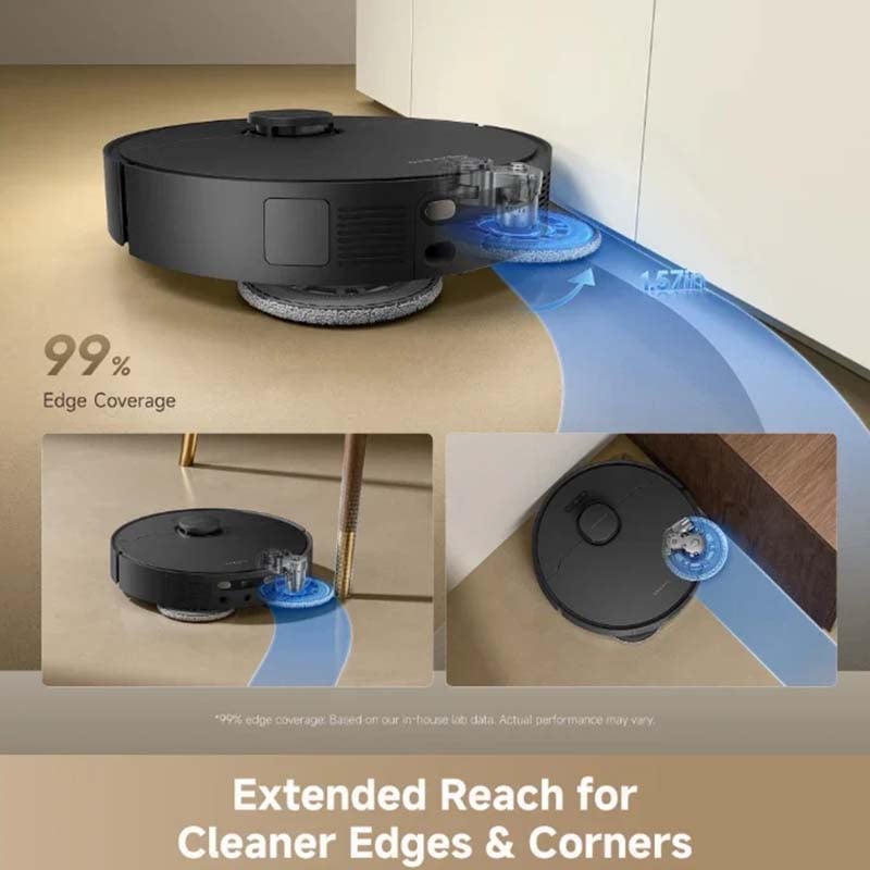 Dreame D30 Ultra Robot Vacuum 25,000Pa Auto-Empty Hot Water Mop Black