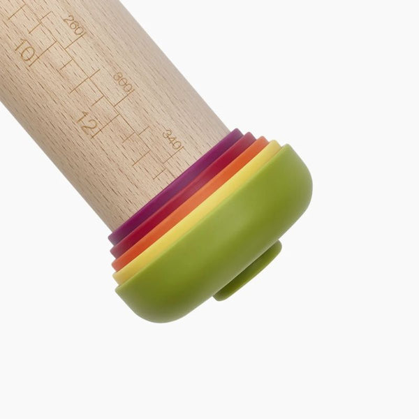 Joseph Joseph PrecisionPin 40113 Adjustable Rolling Pin with Thickness Rings