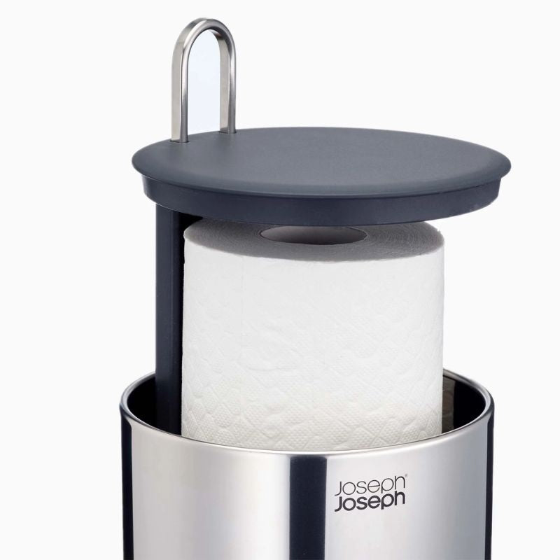Joseph Joseph Easystore™ Luxe Stainless-Steel Concealed Toilet Roll Holder