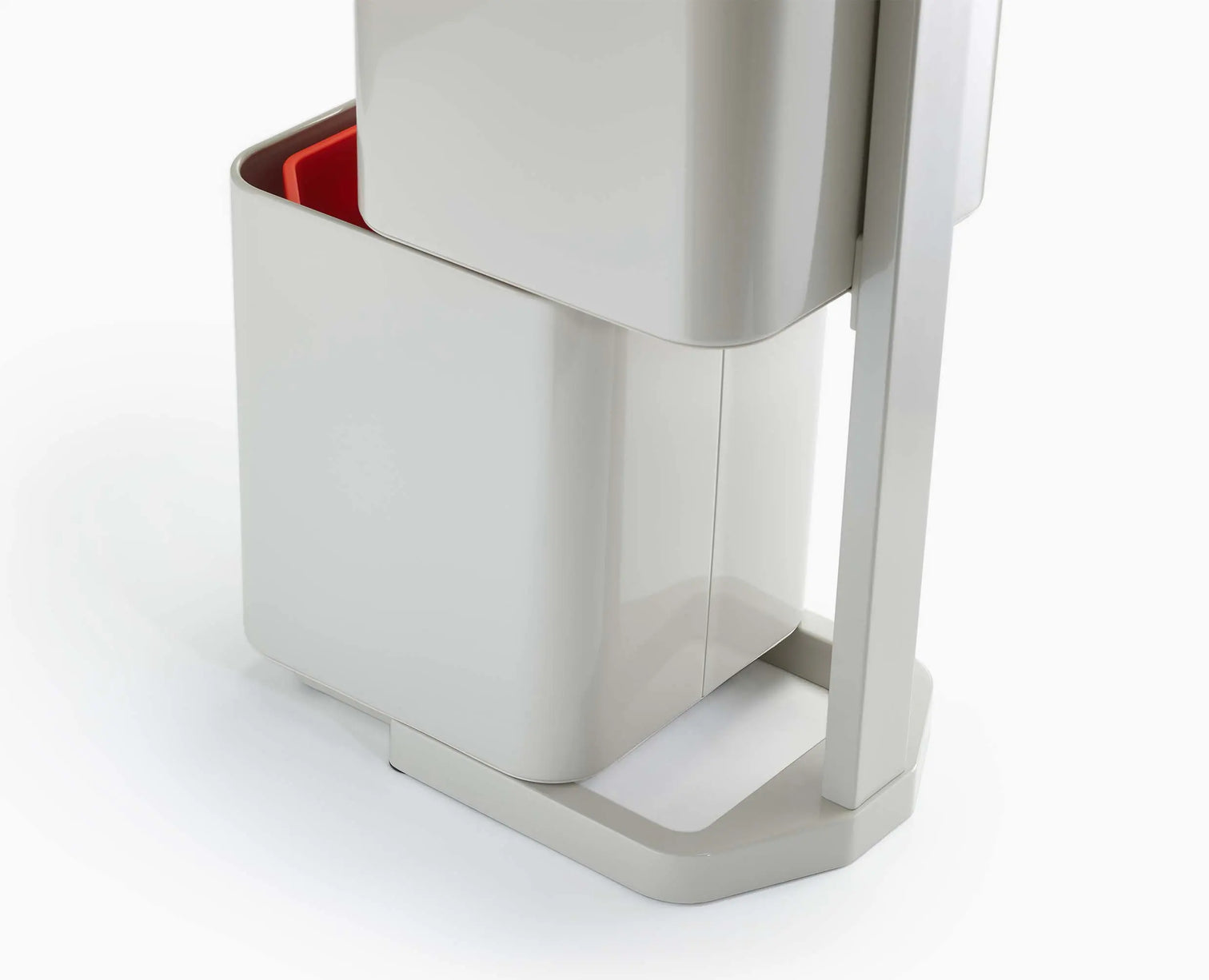 Joseph Joseph Totem Compact 40L Waste and Recycling Vertical Trash Bin Stone